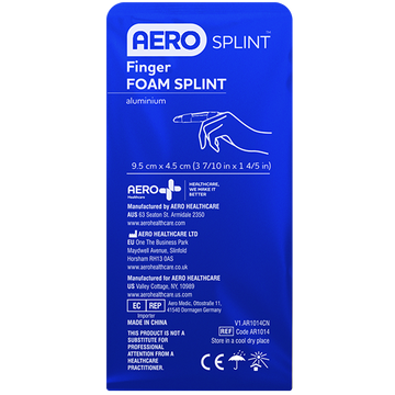 Aluminium Foam Splint - Finger (9.5 x 4.5cm)