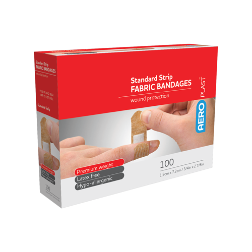 Adhesive Fabric Dressing Strips 1.9cm x 7.2cm (Pack of 100)