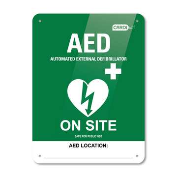 AED On Site Sign - Poly (22.5 x 30cm)