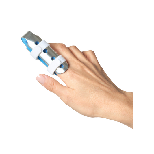Finger Splint Large in use. Aero Healthcare ASFS1-L