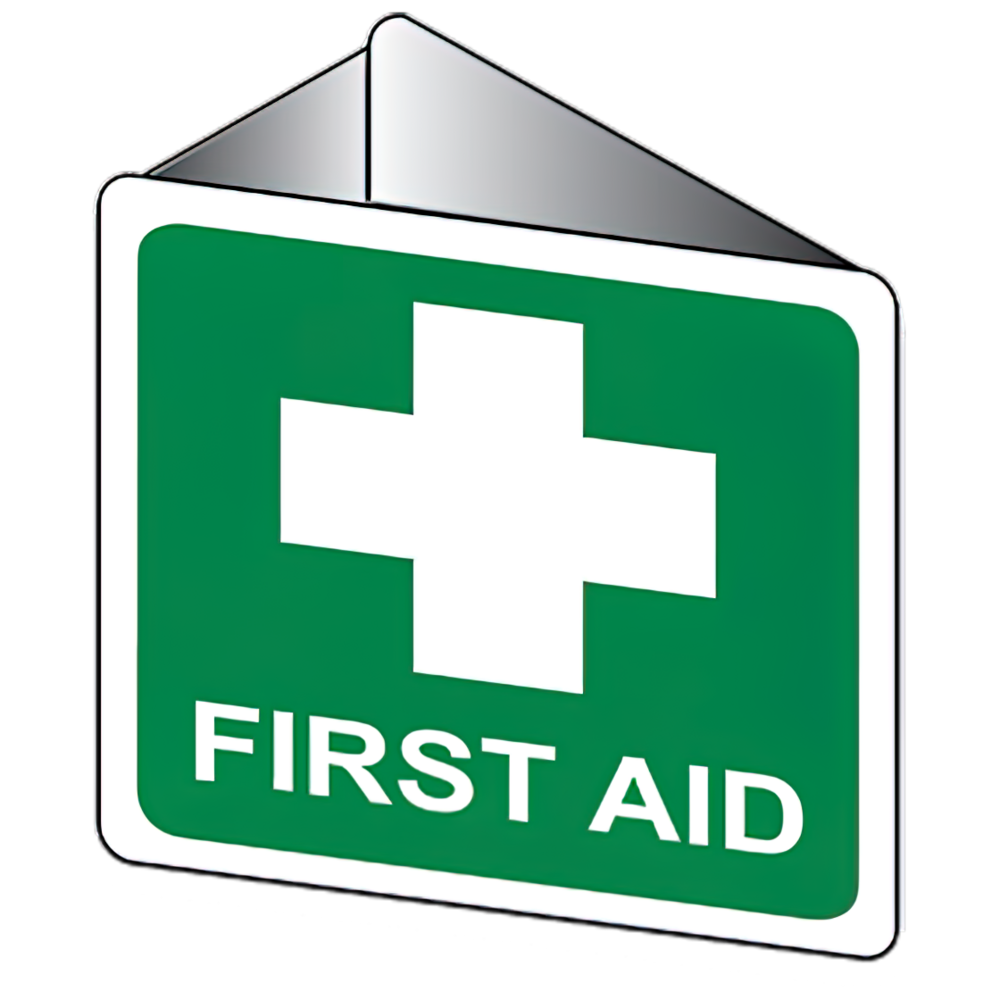 First Aid 3D Angle Bracket Wall Sign