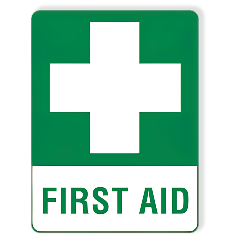 First Aid Sticker